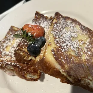 Blueberry Cheese Stuffed Toast