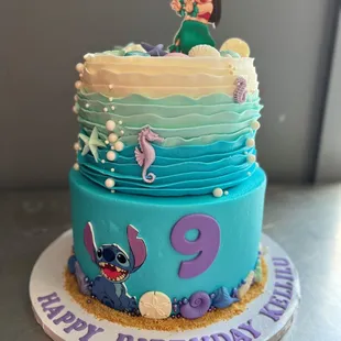 a birthday cake for a little girl