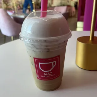 Seasonal campfire latte