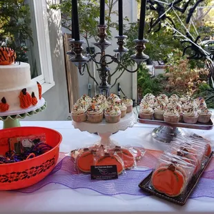 Pumpkin Carving party Dessert Table