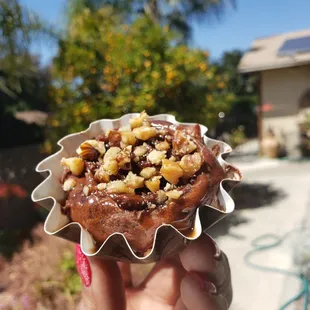 Mini Chocolate Caramel Walnut roll.