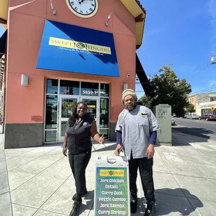 Owners of Sweet Fingers Jamaican Restaurant