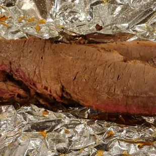 1/4 pound of sliced brisket