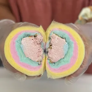 Cotton Candy Ice Cream Burrito