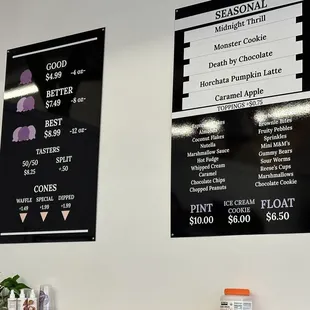 Menu Pricing