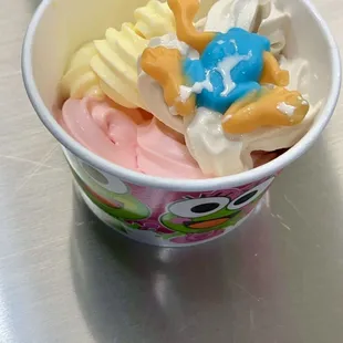 Bubble gum marshmallow and dole pineapple
