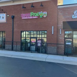 the front of the store