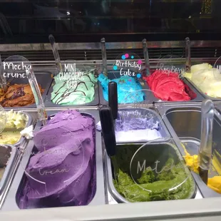 Gelato flavor options - delicious