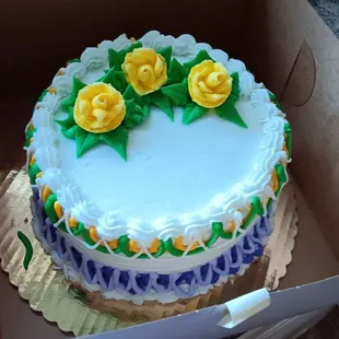 a cake in a box