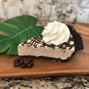 Kona Mud Pie Oreo crust coffee cream filling great frozen or chilled