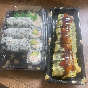 California Roll and Grand Canyon roll