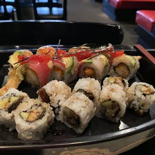 sushi and sashimi, food, sushi, sashimi