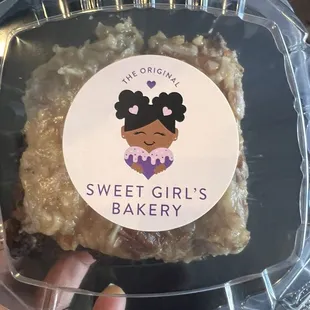 German chocolate brownie