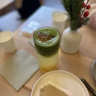 Sparkling Matcha Jeju Hallabong