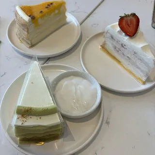 Balsamic Strawberry Vanilla Mille Crepe Cake