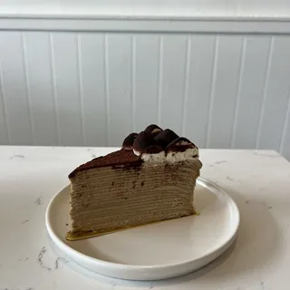 Tiramisu Mille Crepe Cake