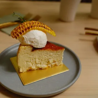 Sweet Corn Basque Cheesecake
