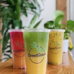 Dragonfruit cane, Pandan cane, and Passionfruit cane