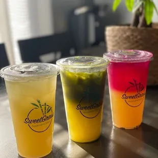 three different flavors