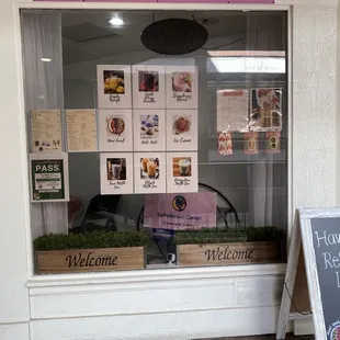 a sign in front of a restaurant