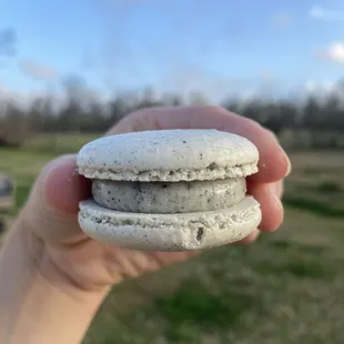 Black Sesame Macaroon