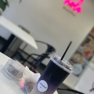 Ube Latte with Oat Milk