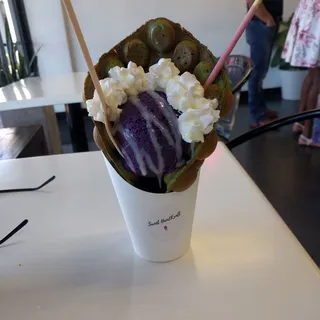 Pandan Bubble Waffle