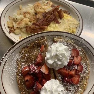 food, waffles