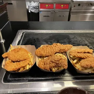 Chicken tenders and fries