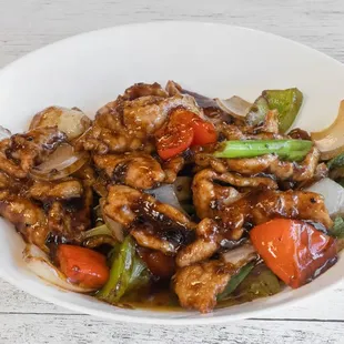 Black Pepe sauce beef