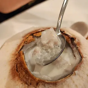 Coconut Juice with Taro and Sago