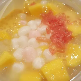 Mango Pamelo and Sago with Grass Jelly