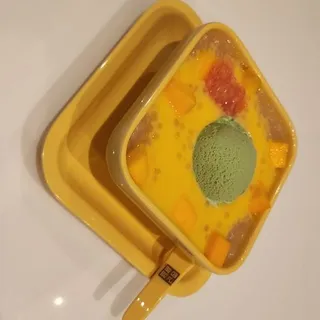 Mango Pomelo Sago with Matcha Ice Cream