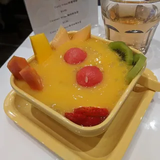 Mixed Fruits Sago with Mango Juice