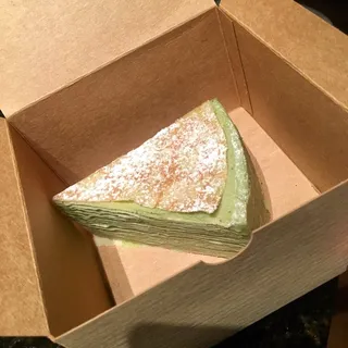 Green Tea Cake Slice