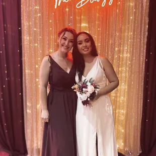 Our dresses throughout the whole day kept up well