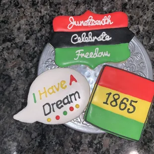 Juneteenth sugar cookies