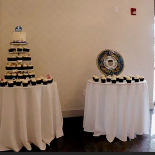 Cupcake tower with my cake