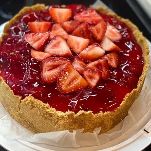 Strawberries cheesecake