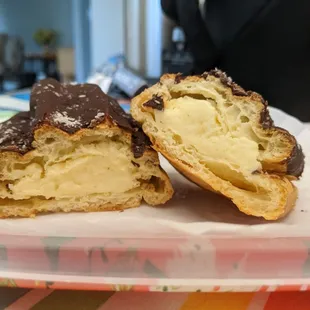 Cross section of the huge eclair