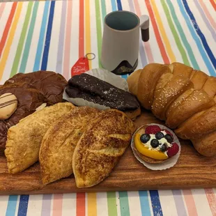 My spread of pastries. Just a lil over $20!