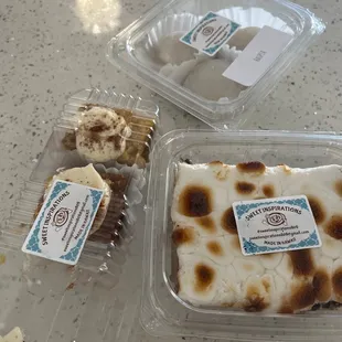 Pumpkin and s'mores bars and haupia mochi!