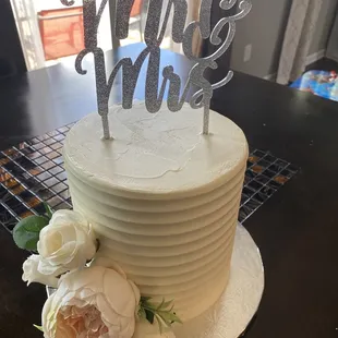 a cake with a name on it