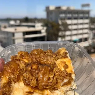 Caramel apple cheesecake $5.95