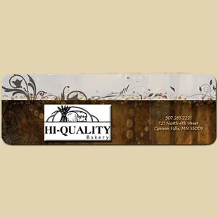 a label for hi - quality bakery