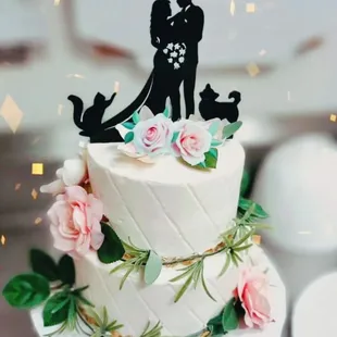 a wedding cake