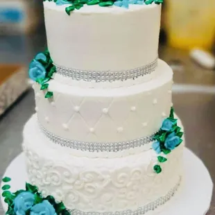 a wedding cake
