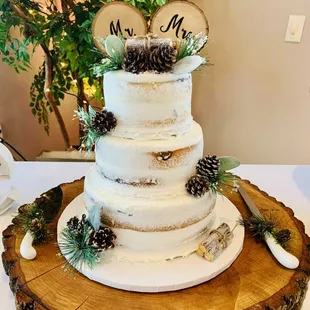 a wedding cake