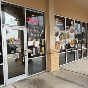 Front entrance of Sweet Krunch