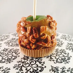caramel and pecans